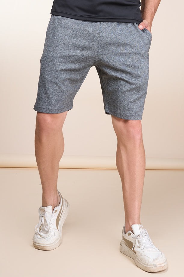 MELANGE SHORT | LIGHT GREY