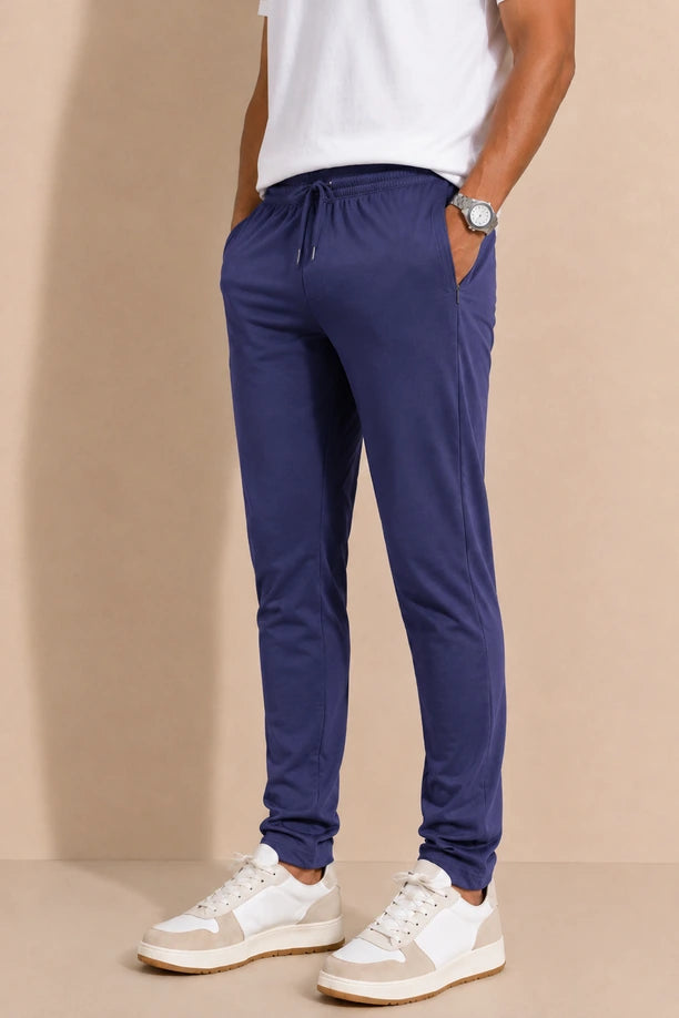 Men Cotton Regular Fit Trackpants with ALL TIME COTTON