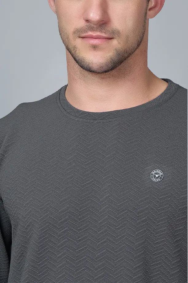 WAVE FULL SLEEVE TSHIRT- GREY