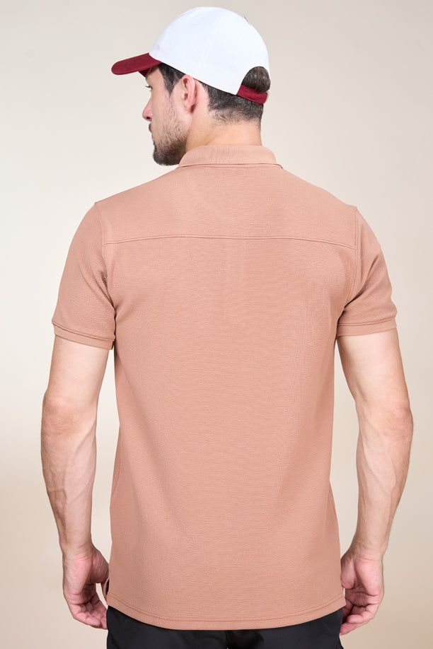 TANGY HALF TSHIRT | BROWN
