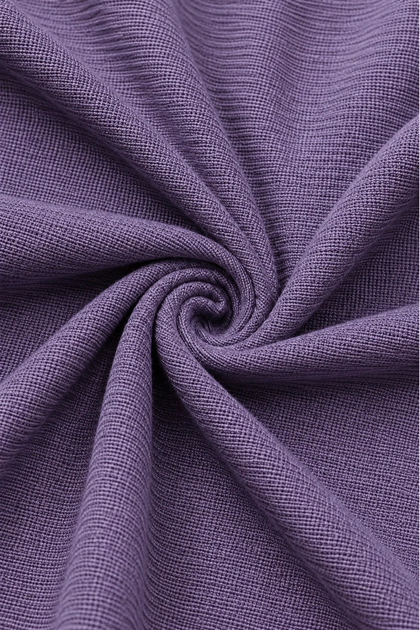 MILANGE ROUND NECK TEE | PURPLE