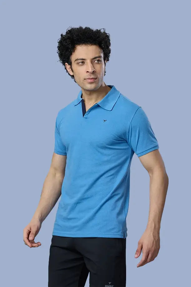 MATTY SLIM FIT T- SHIRT - SKY BLUE