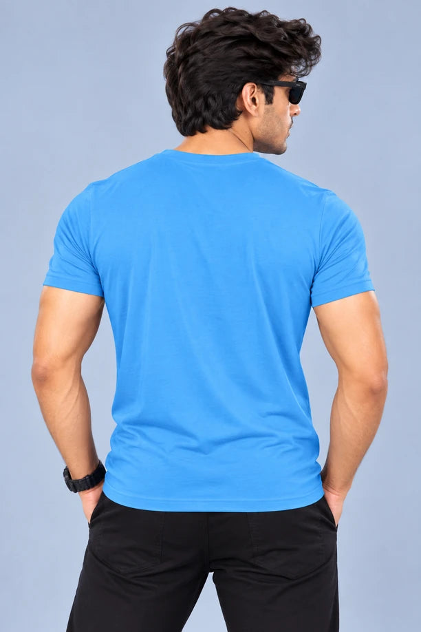 Men Printed Regular Fit Round Neck T-Shirt