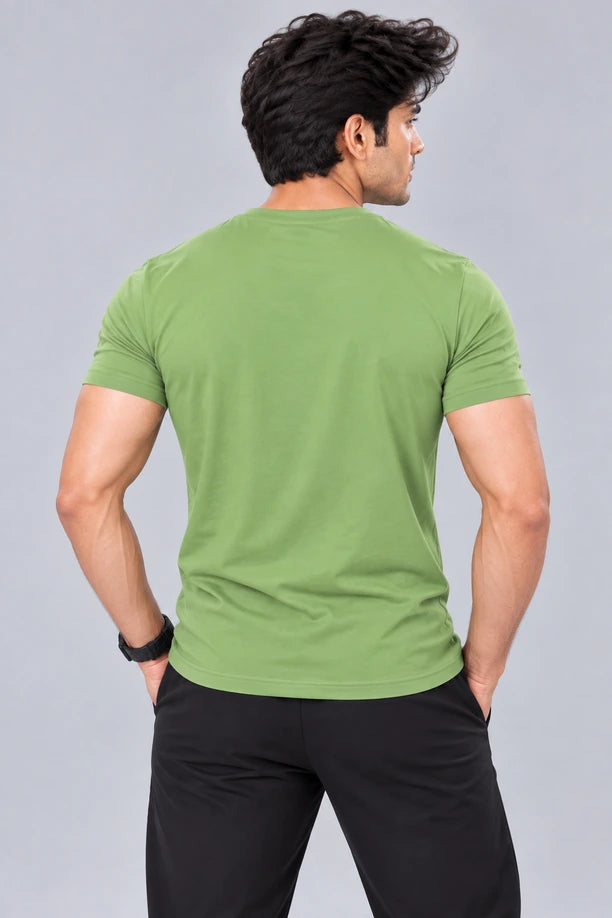 Men Printed Regular Fit Round Neck T-Shirt