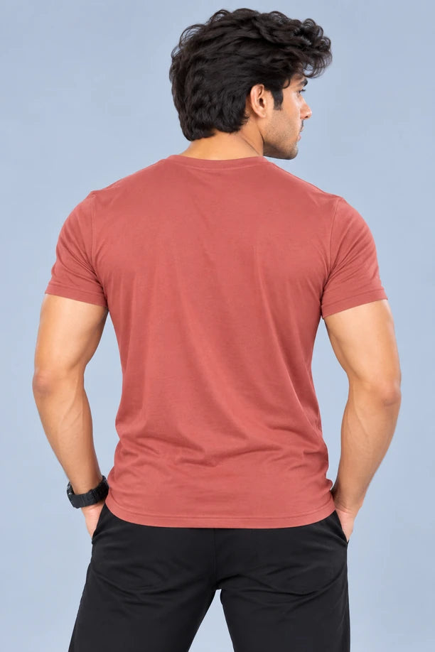 Men Printed Regular Fit Round Neck T-Shirt
