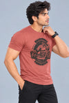 Men Printed Regular Fit Round Neck T-Shirt