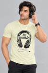 Men Printed Regular Fit Round Neck T-Shirt
