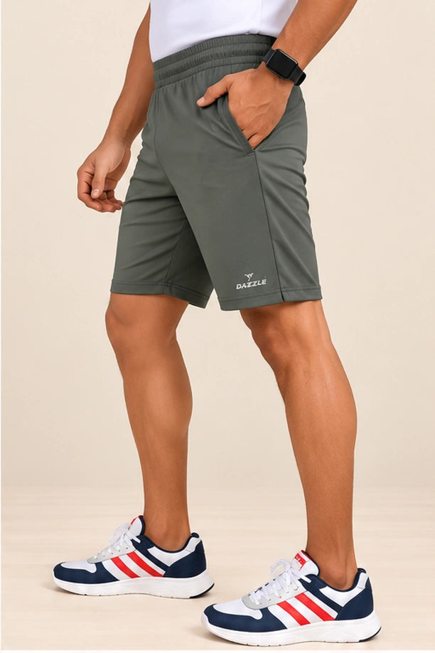 Men Stretch Lycra Sports Shorts with Crazy