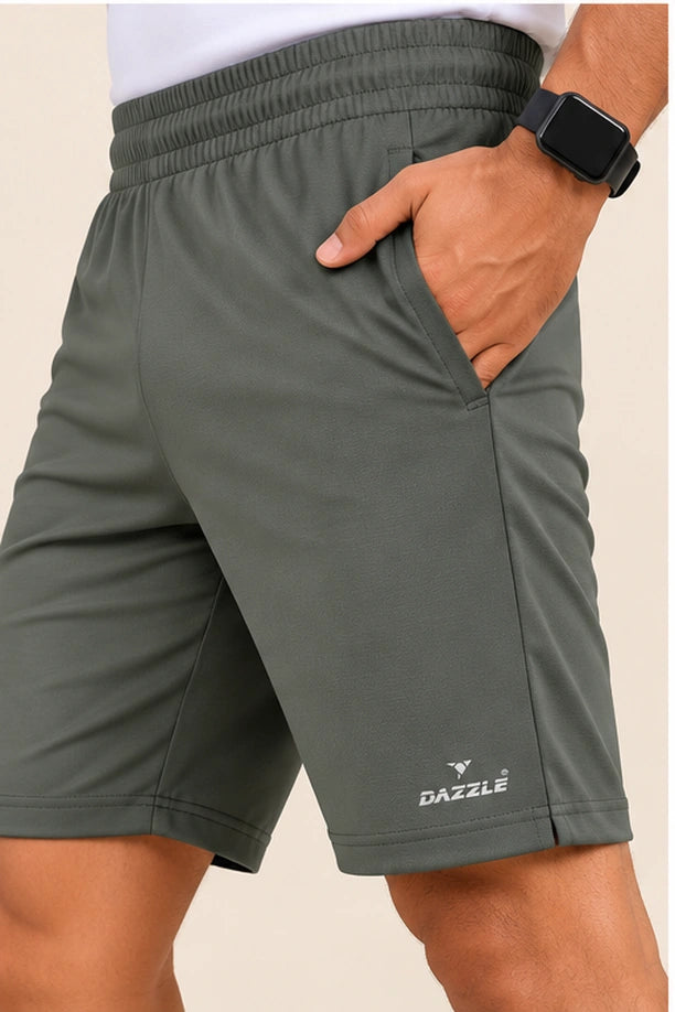 Men Stretch Lycra Sports Shorts with Crazy