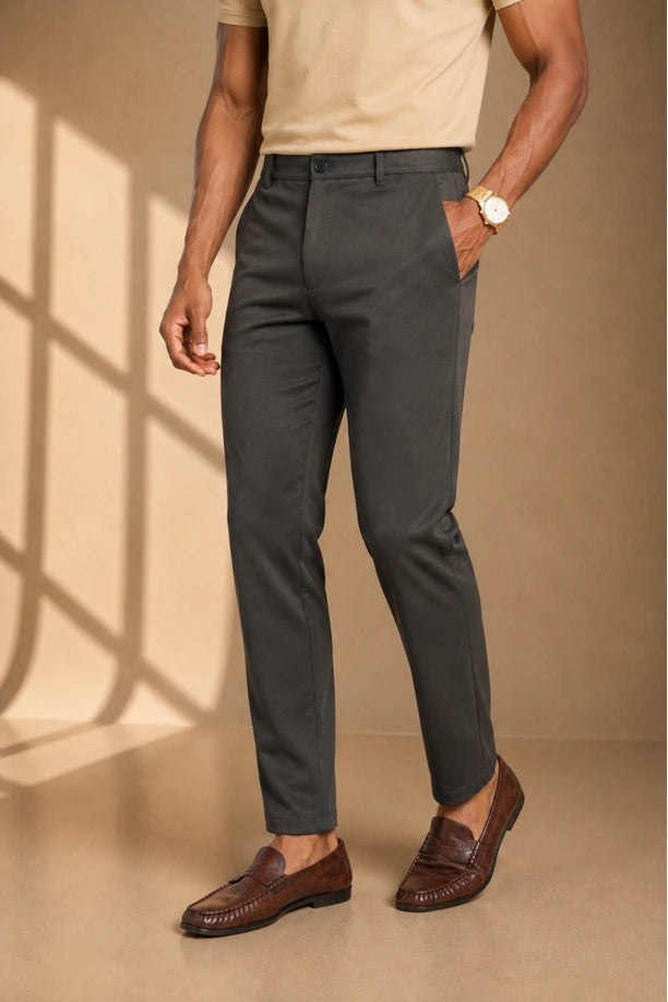 ALL TIME COTTON PANT - MILL BLACK