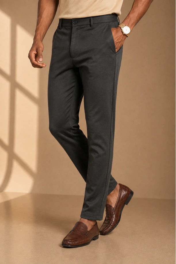 ALL TIME COTTON PANT - MILL BLACK