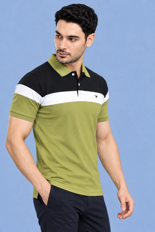 Men Trendy Slim Fit Polo T-Shirt with CRAZY