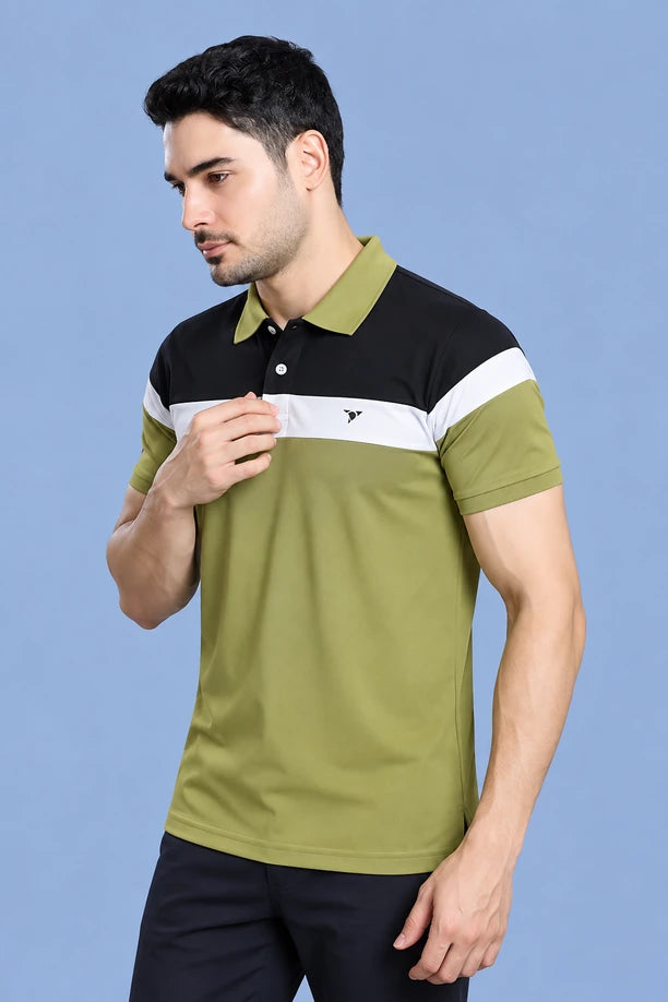 Men Trendy Slim Fit Polo T-Shirt with CRAZY