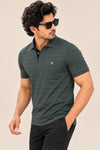 Men Striped Comfort Fit Polo T-shirt with CRAZY