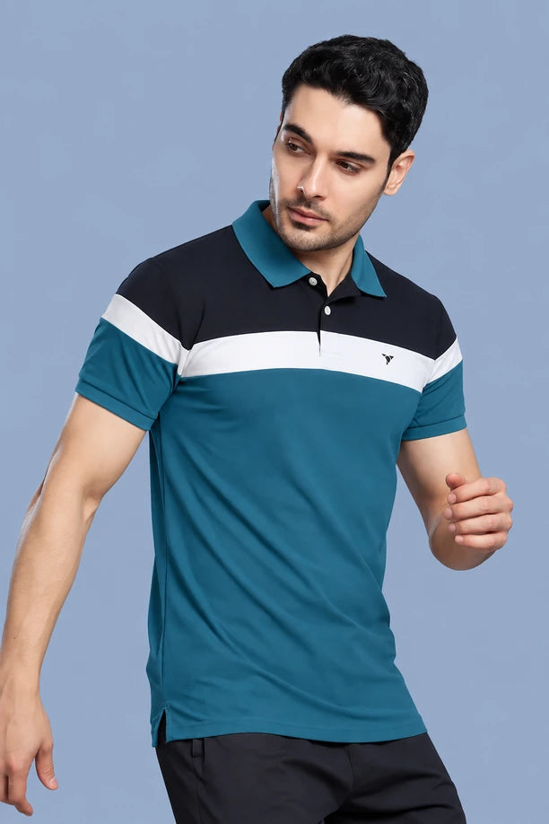 Men Trendy Slim Fit Polo T-Shirt with CRAZY