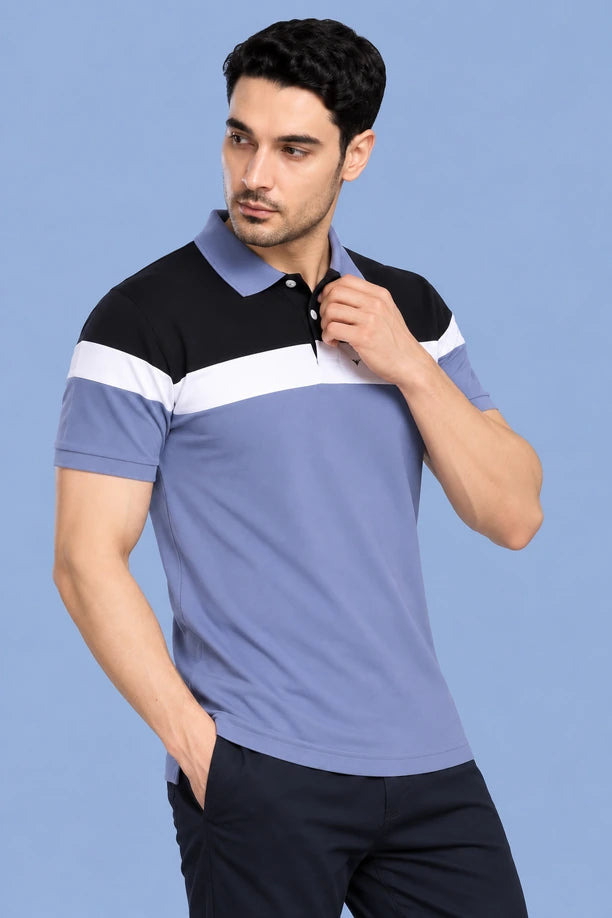 Men Trendy Slim Fit Polo T-Shirt with CRAZY