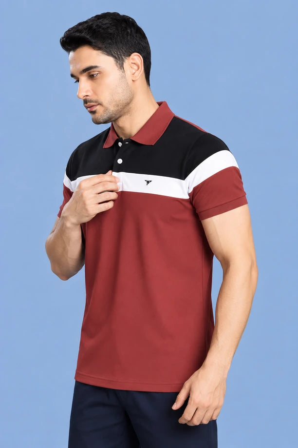 Men Trendy Slim Fit Polo T-Shirt with CRAZY