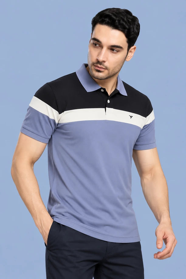 Men Trendy Slim Fit Polo T-Shirt with CRAZY