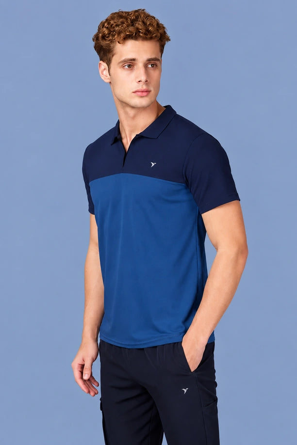 Men Slim Fit Polo T-Shirt with Spring