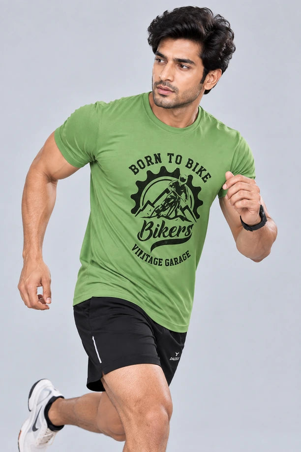 Men Printed Regular Fit Round Neck T-Shirt