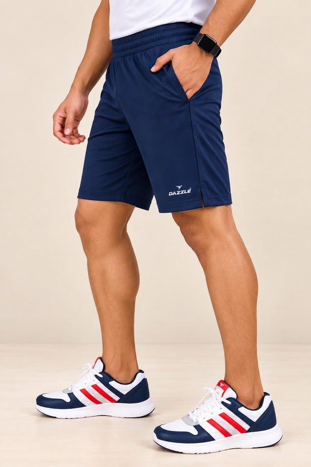 Men Stretch Lycra Sports Shorts with Crazy