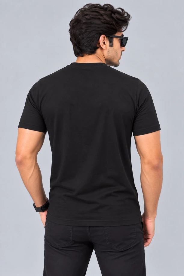Men Printed Regular Fit Round Neck T-Shirt