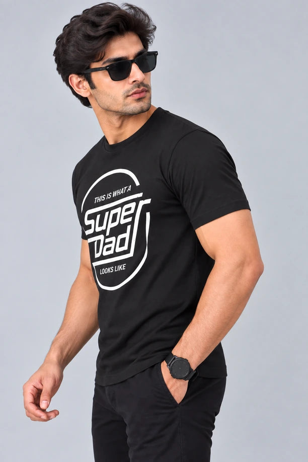 Men Printed Regular Fit Round Neck T-Shirt