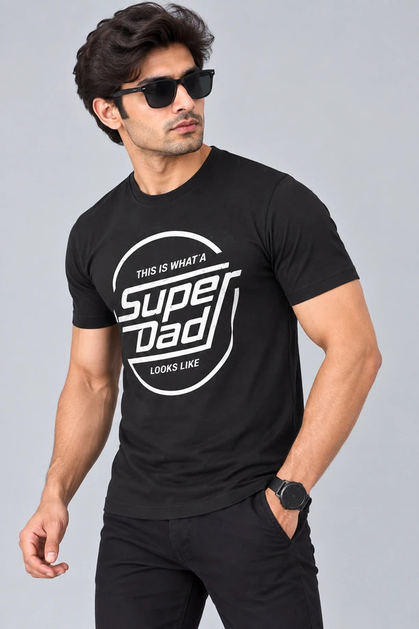 Men Printed Regular Fit Round Neck T-Shirt