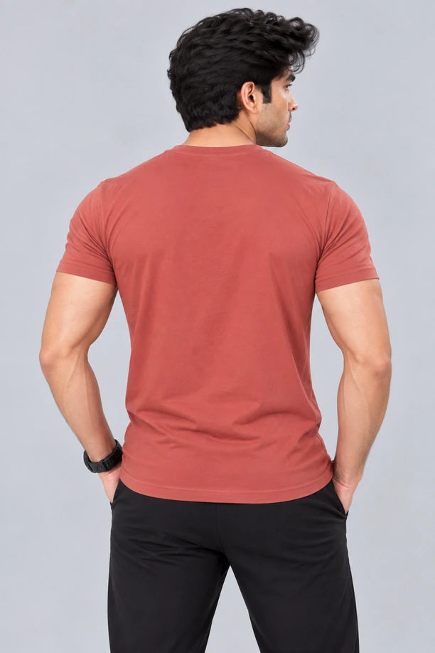 Men Printed Regular Fit Round Neck T-Shirt