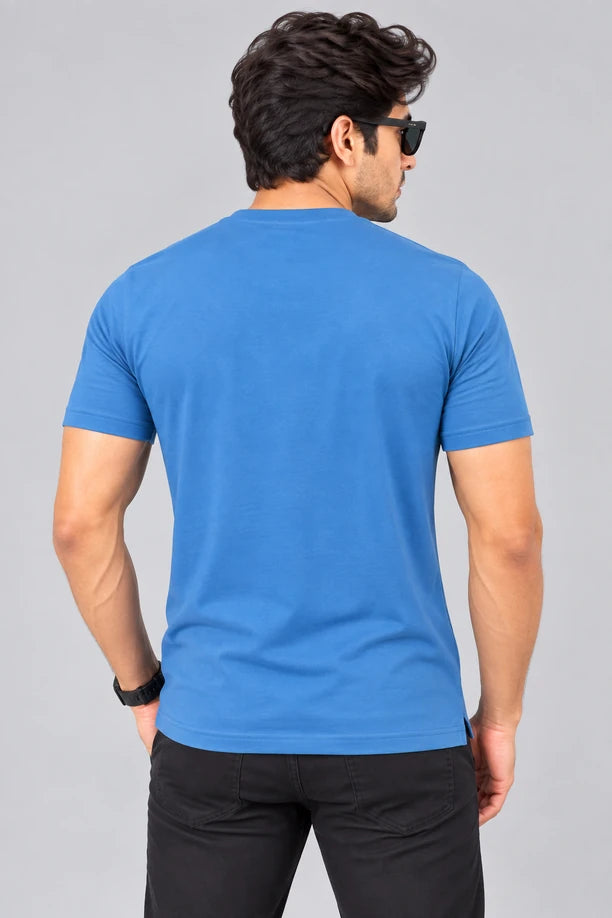 Men Printed Regular Fit Round Neck T-Shirt