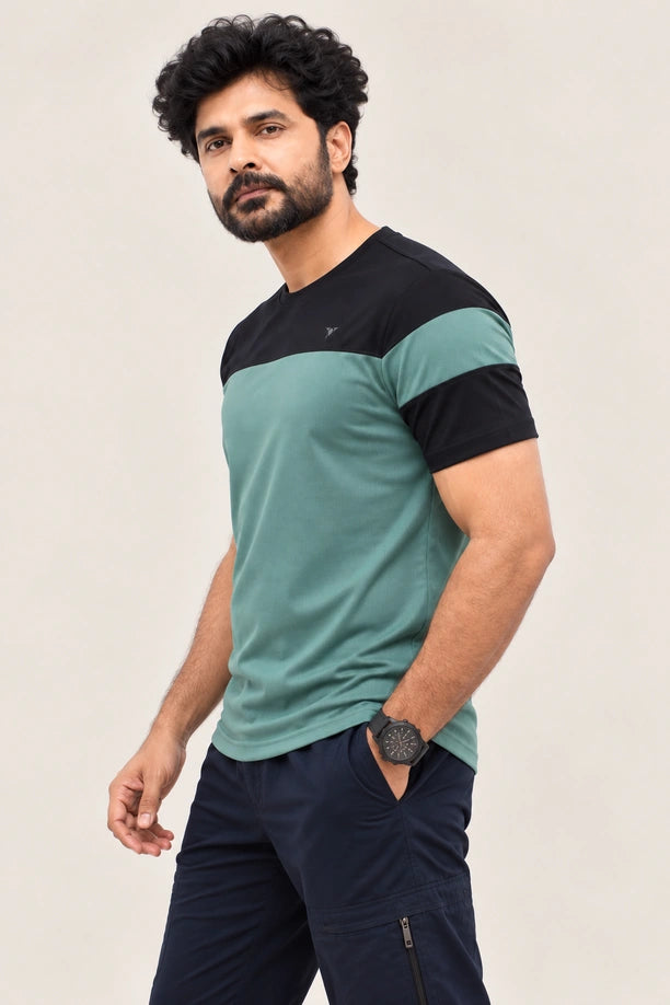 Men Slim Fit Round Neck Tee with PRIDE