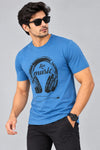 Men Printed Regular Fit Round Neck T-Shirt