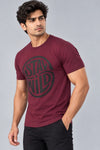 Men Printed Regular Fit Round Neck T-Shirt