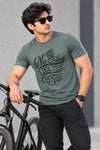 Men Printed Regular Fit Round Neck T-Shirt