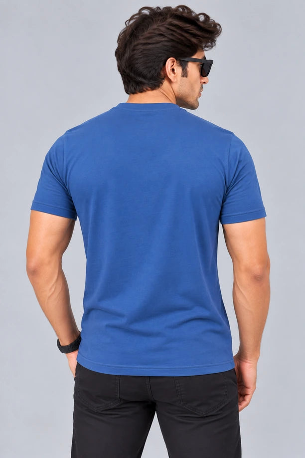 Men Printed Regular Fit Round Neck T-Shirt