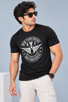 Men Printed Regular Fit Round Neck T-Shirt