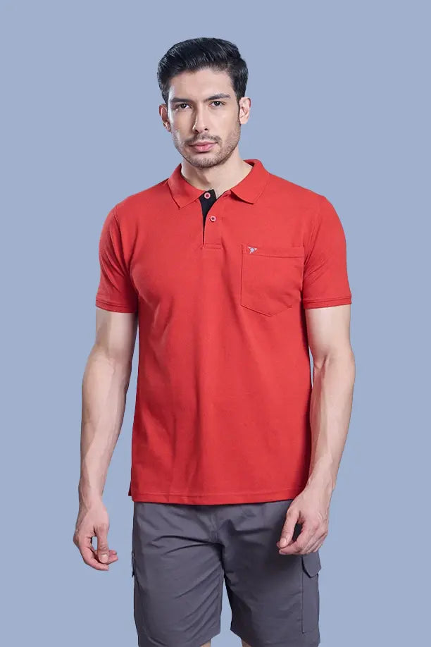 MATTY COMFORT T-SHIRT- BRICK RED