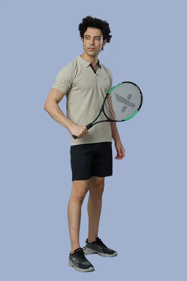 MATTY SLIM FIT T- SHIRT - LIGHT GREY