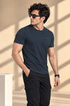 Men Slim Fit Crew Neck Tee