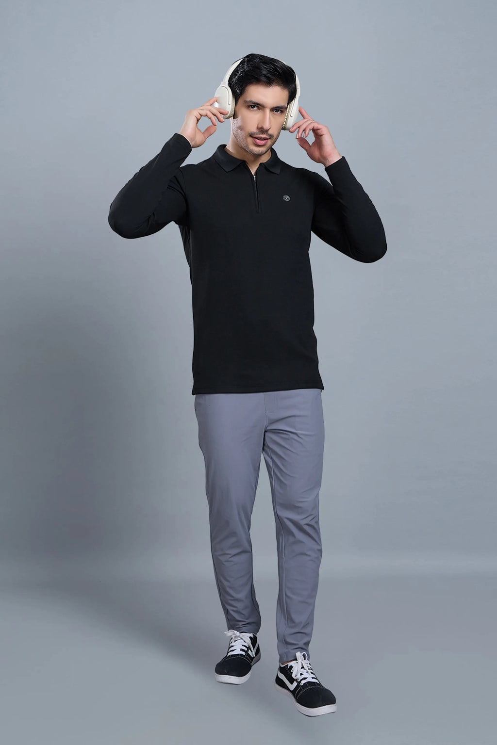 TANGY FULL SLEEVE TSHIRT - BLACK