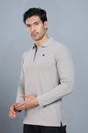 TANGY FULL SLEEVE TSHIRT - LIGHT GREY