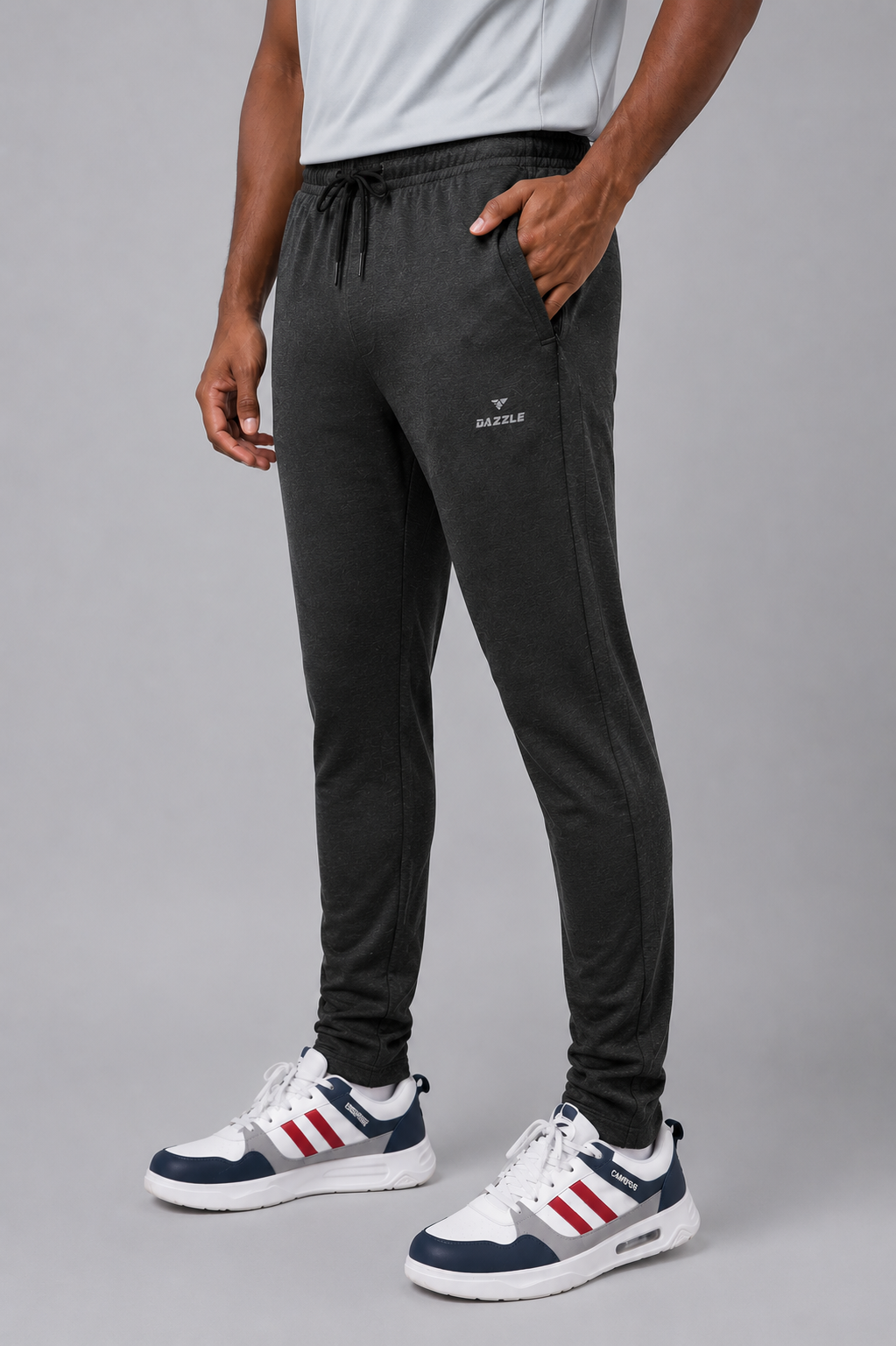 CORE COTTON TRACK | MELANGE BLACK