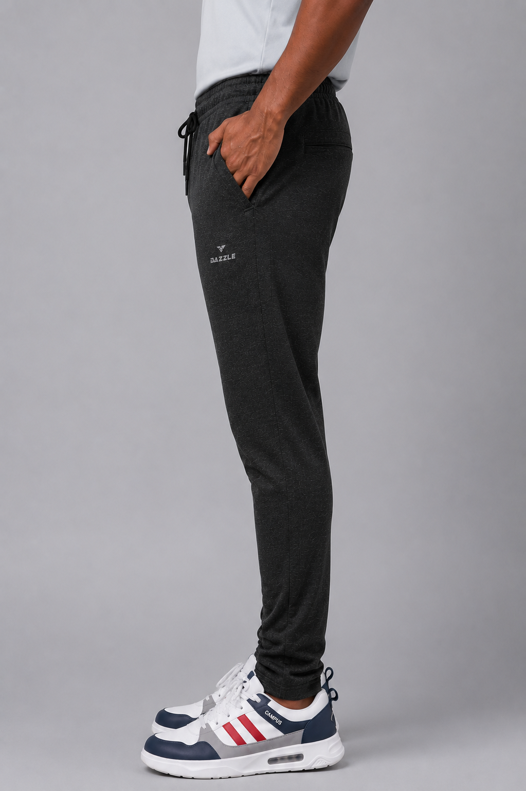 CORE COTTON TRACK | MELANGE BLACK