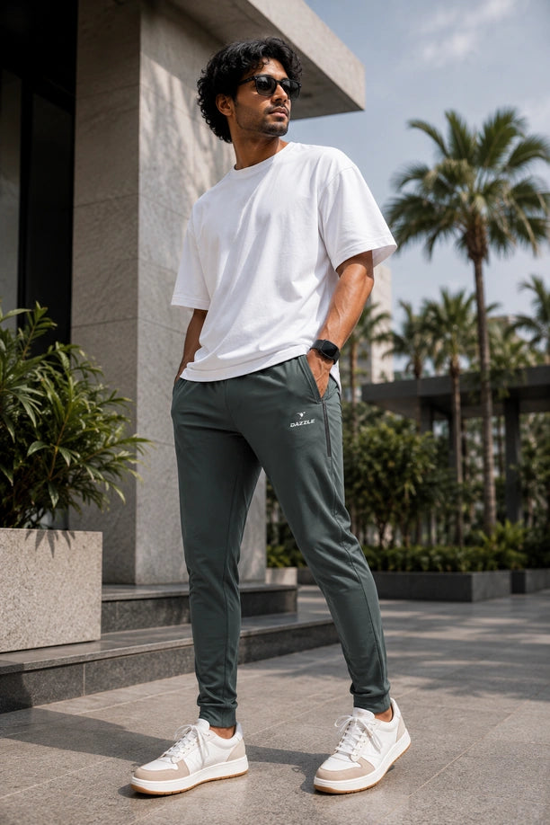 Men Lycra Slim Fit Stretch Lower with CRAZY