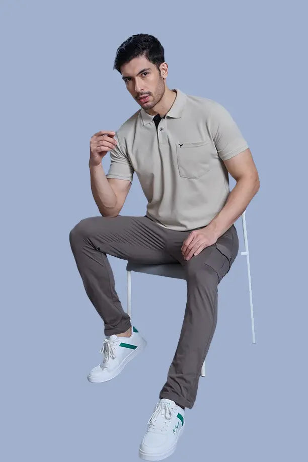 MATTY COMFORT T-SHIRT- LIGHT GREY