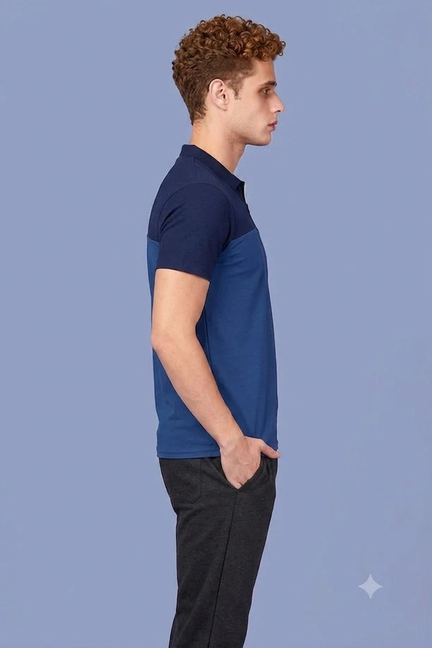 SPRING T SHIRT - NAVY BLUE-BLUE
