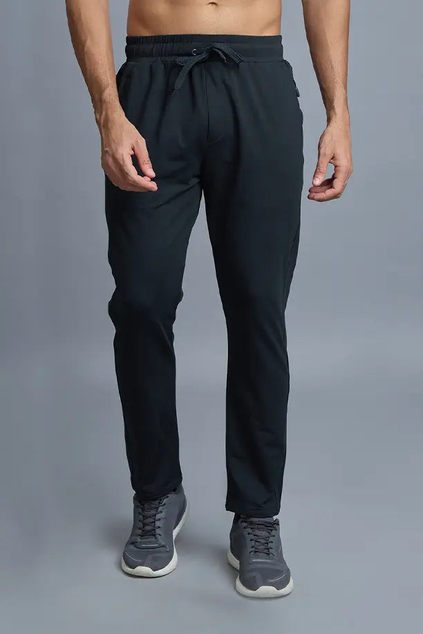 COTTON LYCRA TRACK - BLUE GREY