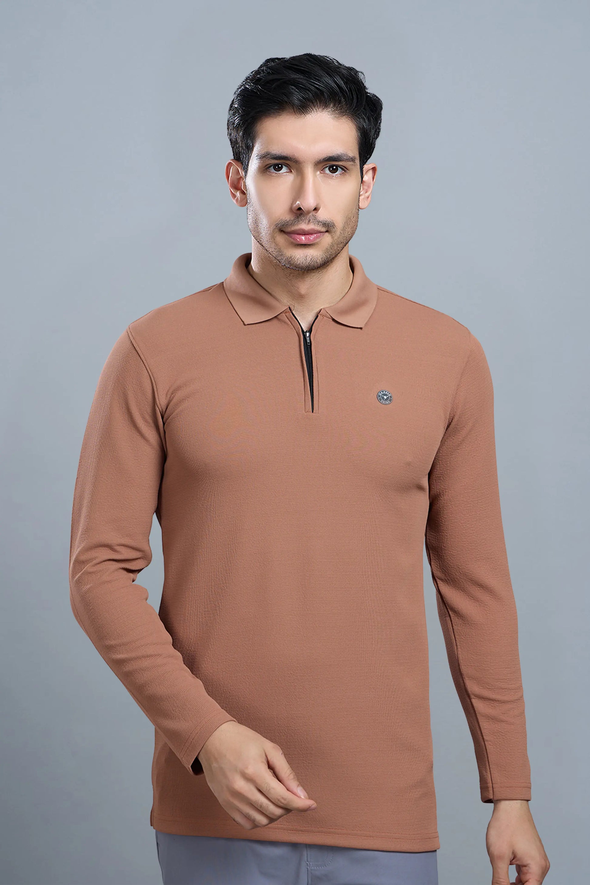 TANGY FULL SLEEVE TSHIRT - BROWN