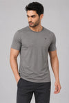 MILANGE ROUND NECK TEE | GREY