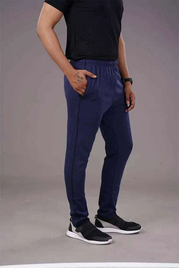 TRACK LOWER PC -SPCL-PLAIN - DENIM BLUE